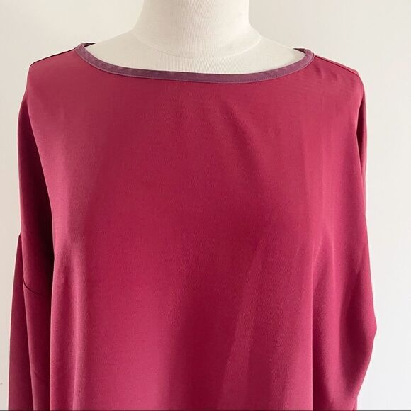 Hatch Maroon Maternity Blouse Top Small - Picture 2 of 9